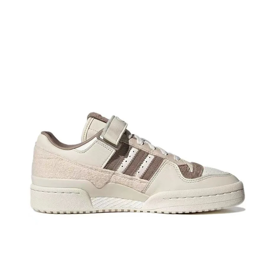 אדידס פורום - ADIDAS FORUM Low Ivory Fleece SNEAKERS – תמונה 2