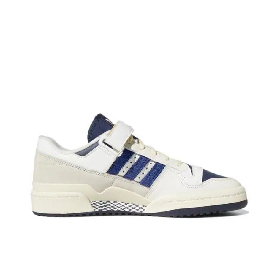 אדידס פורום - ADIDAS FORUM Low Off White Collegiate Navy SNEAKERS – תמונה 2