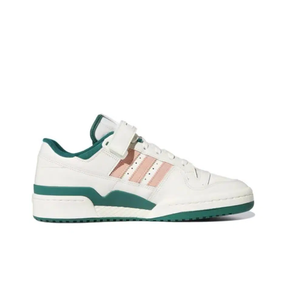 אדידס פורום - ADIDAS FORUM LOW Dark Green/Core White/Magic Beige SNEAKERS – תמונה 2