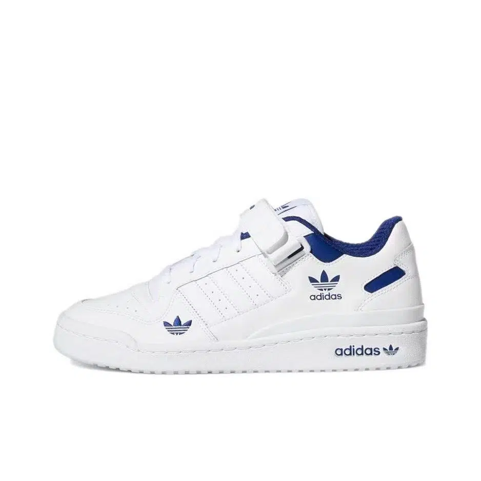 אדידס פורום - ADIDAS FORUM Low White Victory Blue SNEAKERS