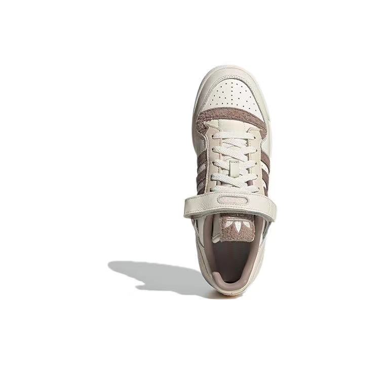 אדידס פורום - ADIDAS FORUM Low Ivory Fleece SNEAKERS – תמונה 5