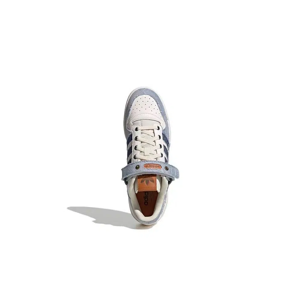 אדידס פורום - ADIDAS FORUM Low Trainers White, Blue SNEAKERS – תמונה 5