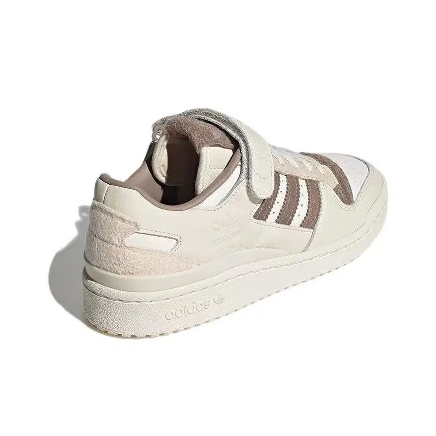 אדידס פורום - ADIDAS FORUM Low Ivory Fleece SNEAKERS – תמונה 4