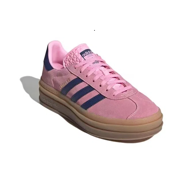 אדידס גאזל- ADIDAS GAZELLE BOLD SHOES Pink/Blue – תמונה 5