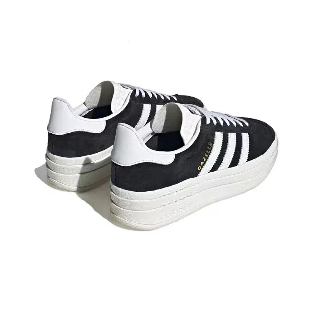אדידס גאזל- ADIDAS GAZELLE BOLD SHOES Black/White – תמונה 2