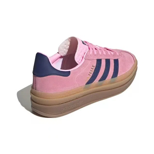 אדידס גאזל- ADIDAS GAZELLE BOLD SHOES Pink/Blue – תמונה 2