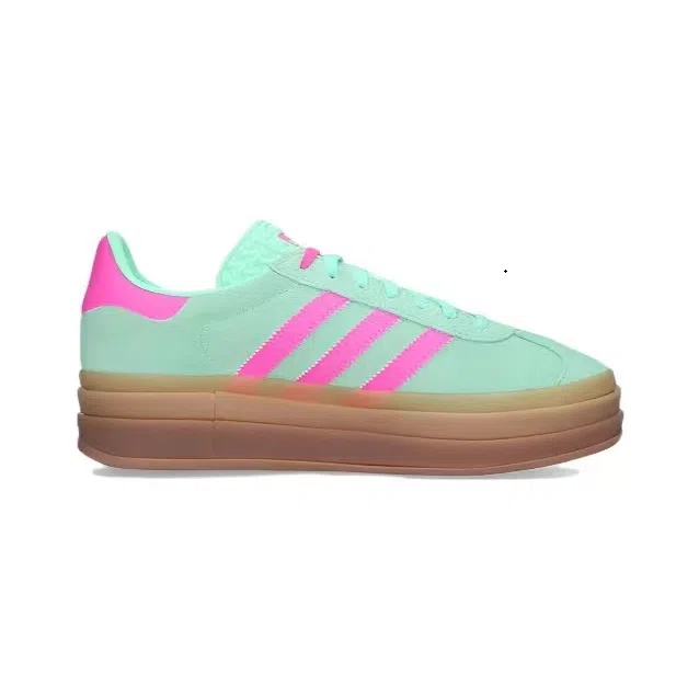 אדידס גאזל- ADIDAS GAZELLE BOLD SHOES Green/Pink – תמונה 4