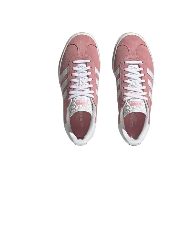 אדידס גאזל- ADIDAS GAZELLE BOLD SHOES Pink/White – תמונה 5