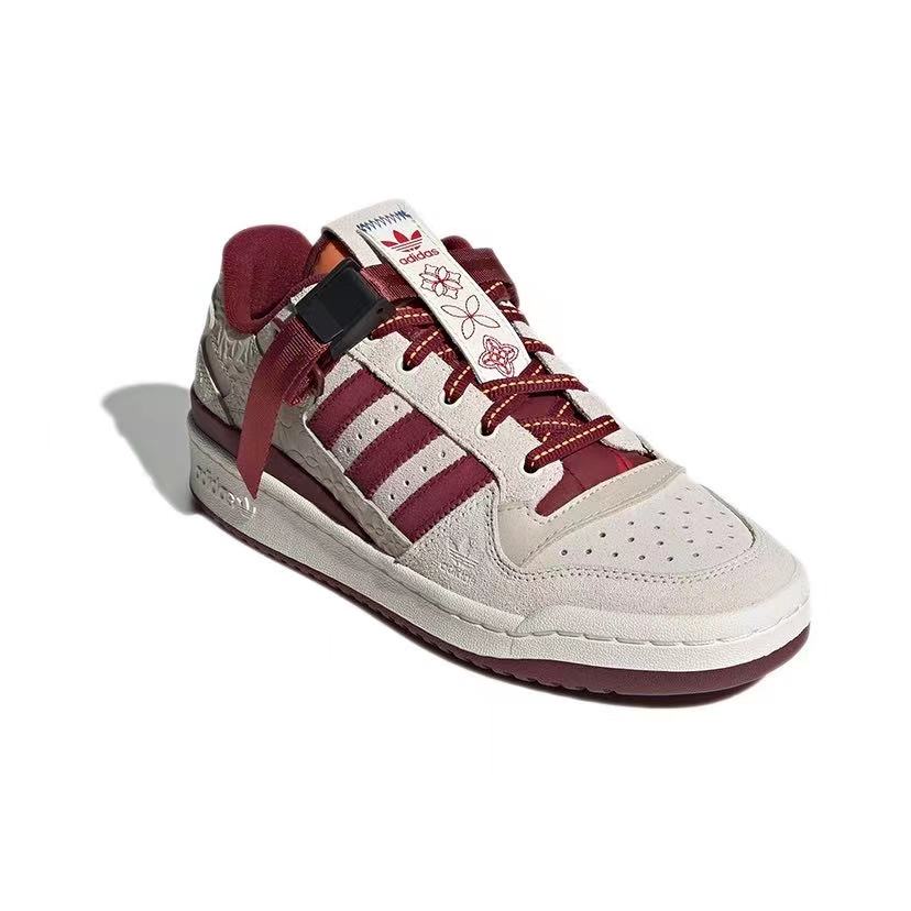 אדידס פורום - ADIDAS FORUM Low Red/Grey SNEAKERS – תמונה 3