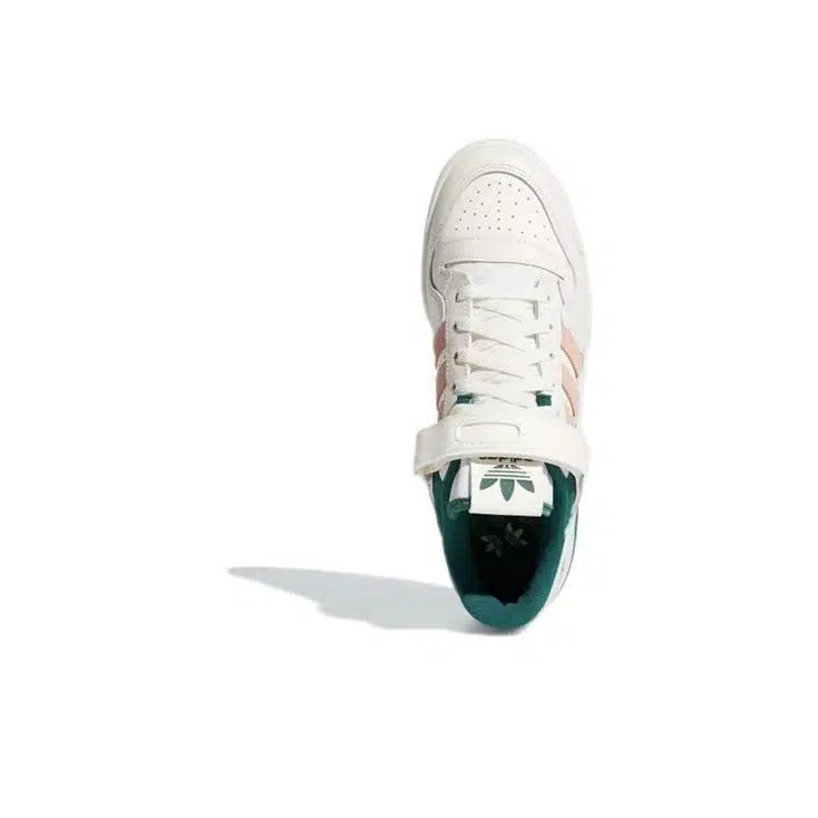 אדידס פורום - ADIDAS FORUM LOW Dark Green/Core White/Magic Beige SNEAKERS – תמונה 5
