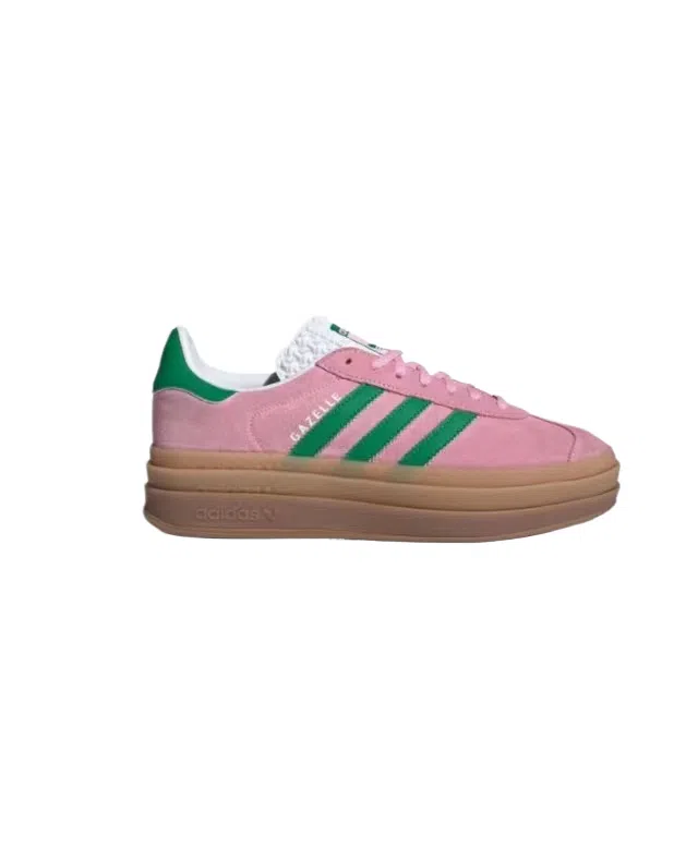 אדידס גאזל- ADIDAS GAZELLE BOLD SHOES Pink/Green – תמונה 2