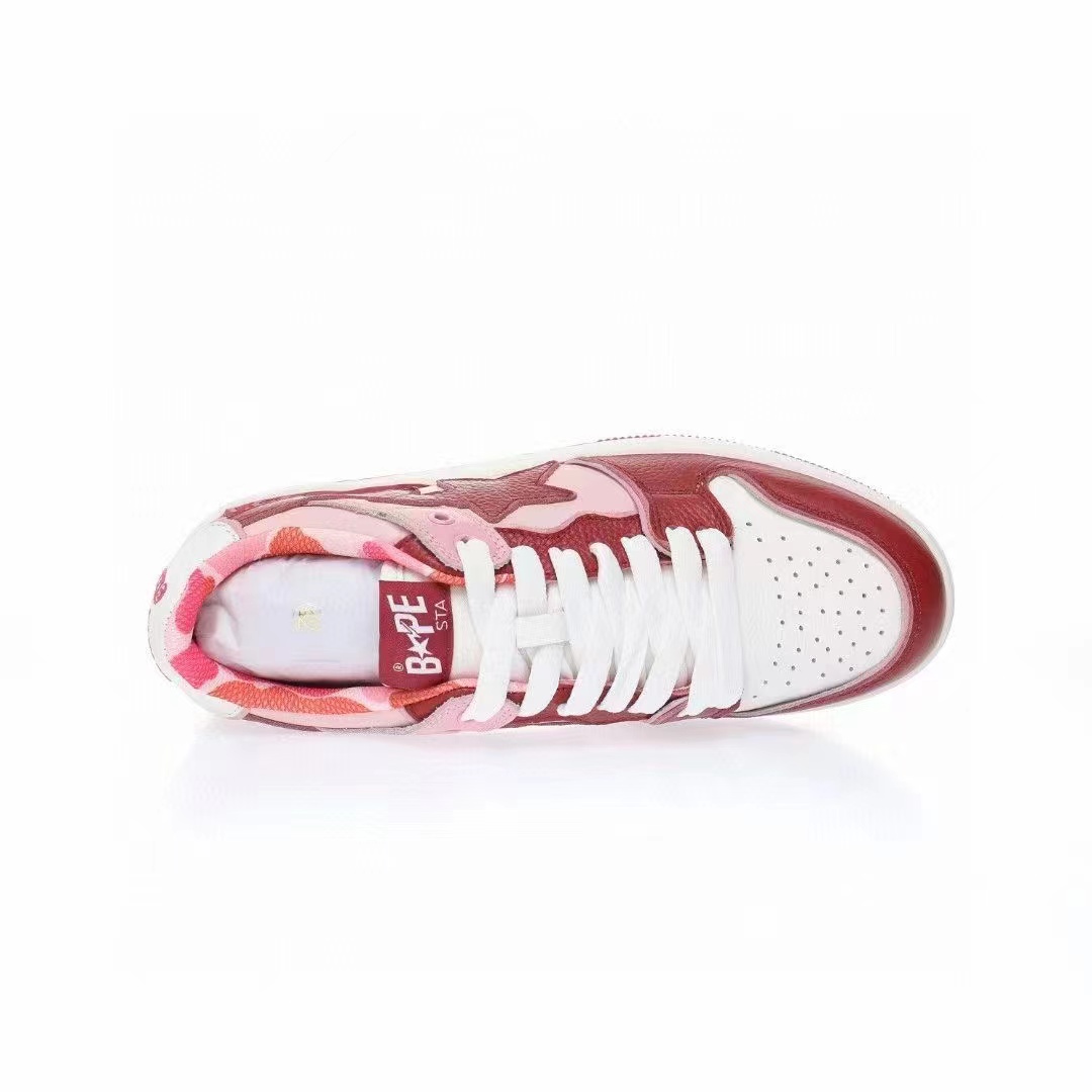 סניקרס BAPE M2 Red White – תמונה 8