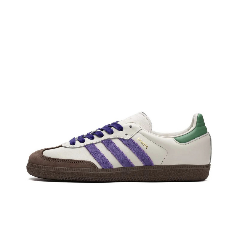 נעלי אדידס סמבה-Samba ADV Sneakers White Brown Blue – תמונה 4