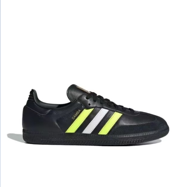נעלי אדידס סמבה-Samba ADV Sneakers Black White Lemon