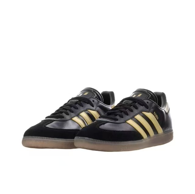 נעלי אדידס סמבה-Samba ADV Sneakers Black Yellow – תמונה 4