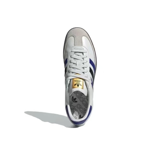 נעלי אדידס סמבה-Samba ADV Sneakers White Blue – תמונה 3