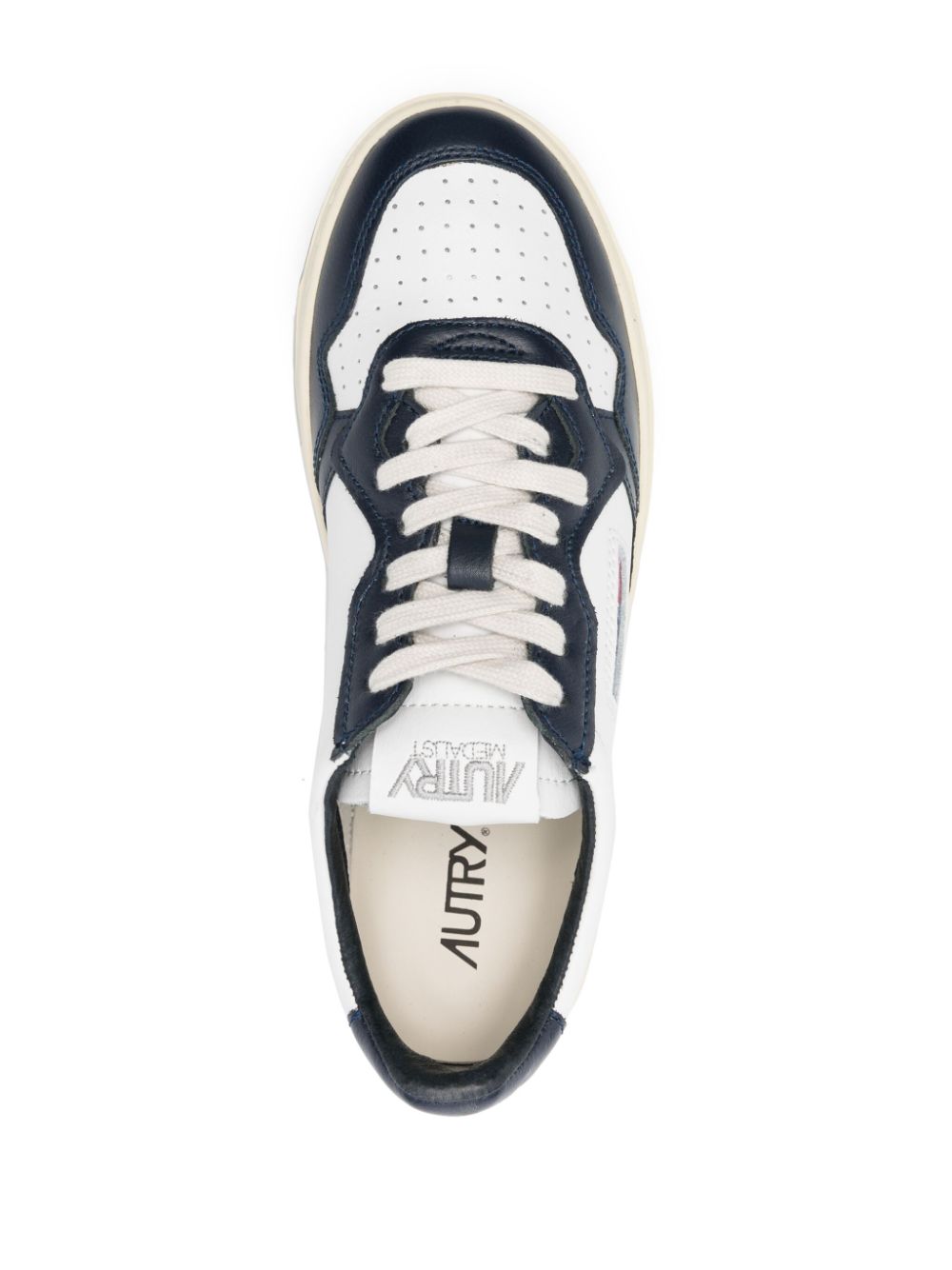 סניקרס - AUTRY Medalist Sneakers White/Midnight Blue – תמונה 4