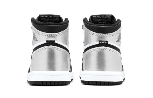 Air Jordan 1 Low Silver Black White ילדים – נייק ג'ורדן – תמונה 4