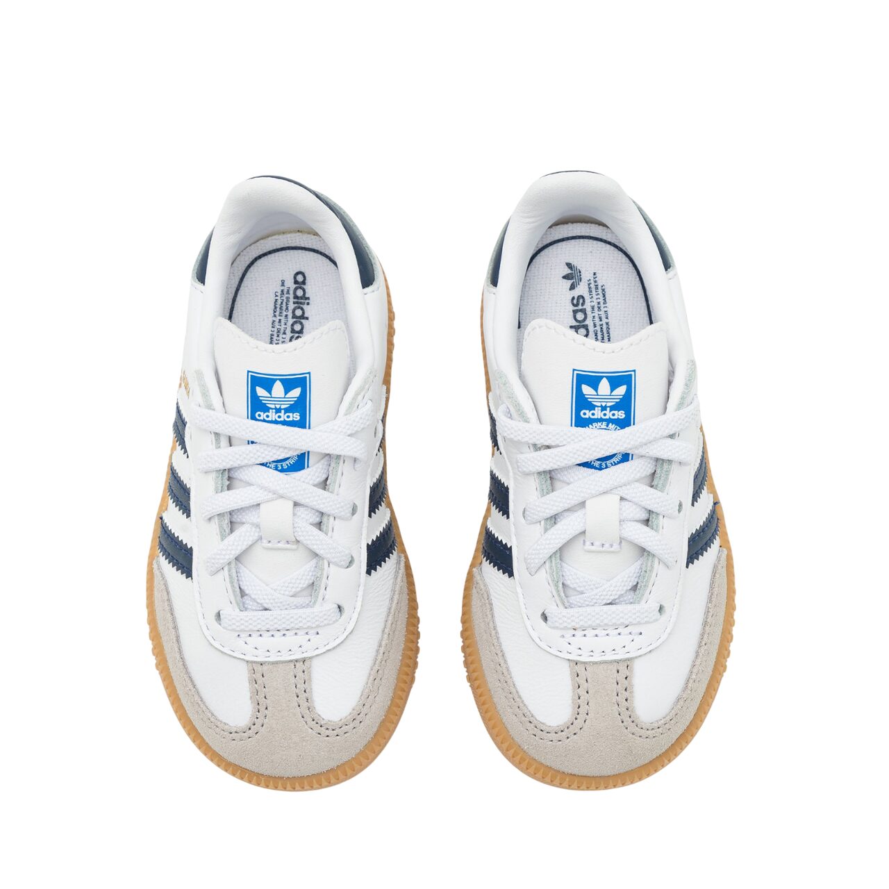נעלי אדידס לילדים ADIDAS SAMBA KIDS BLUE WHITE – תמונה 5