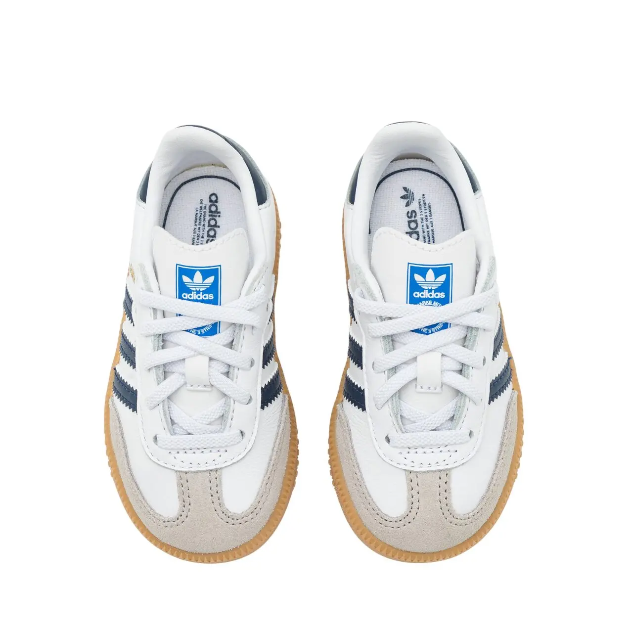 נעלי אדידס לילדים ADIDAS SAMBA KIDS BLUE WHITE – תמונה 5