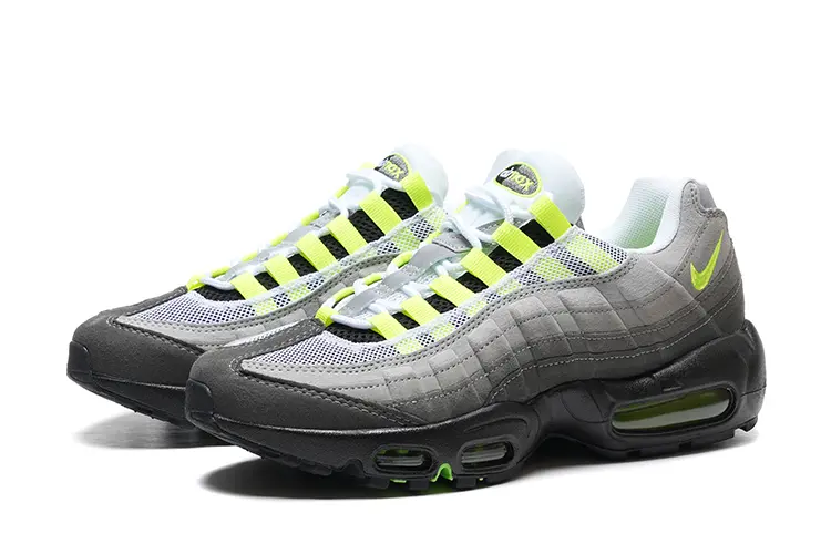 נעלי נייק NIKE AIR MAX 95 GRAY LEMON TURKIZ – תמונה 4