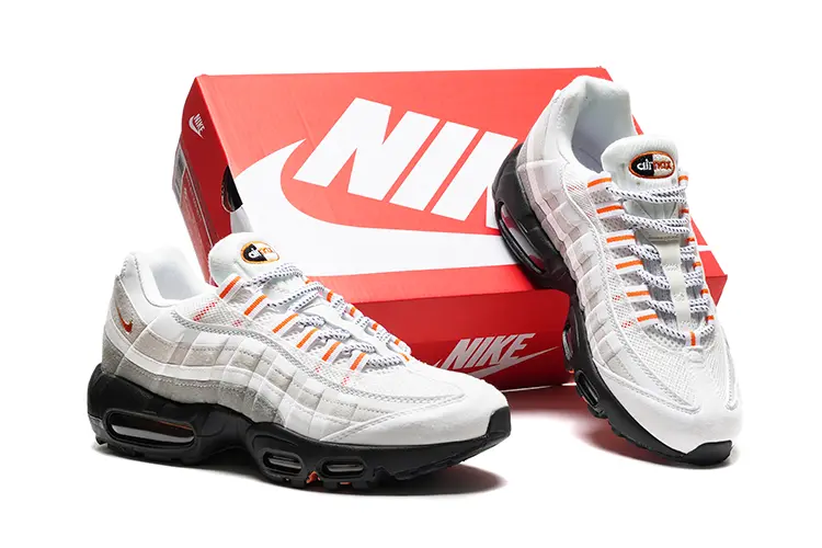נעלי נייק NIKE AIR MAX 95 WHITE CREAM BLACK TURKIZ – תמונה 5