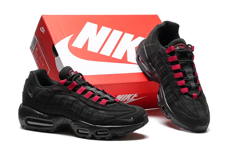 נעלי נייק NIKE AIR MAX 95 BLACK RED TURKIZ – תמונה 3