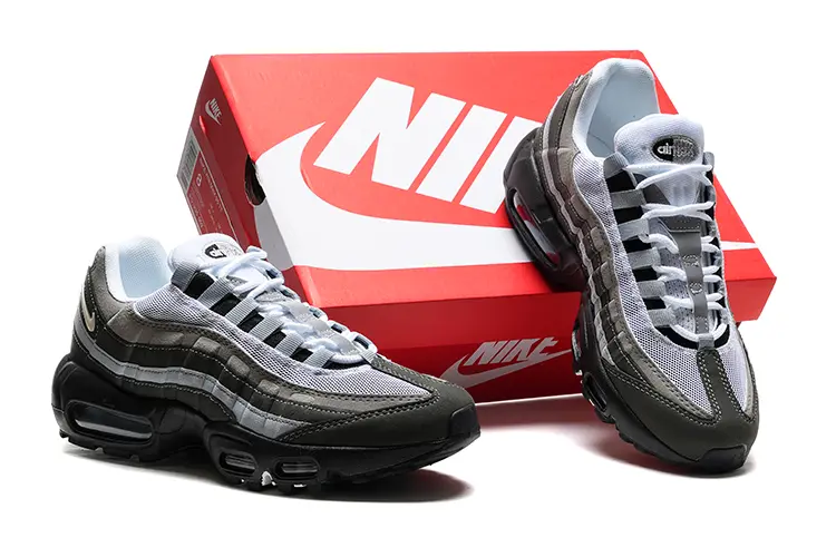 נעלי נייק NIKE AIR MAX 95 GRAY WHITE TURKIZ – תמונה 5