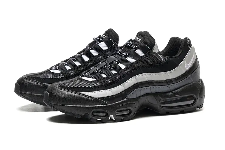 נעלי נייק NIKE AIR MAX 95 WHITE BLACK TURKIZ – תמונה 4