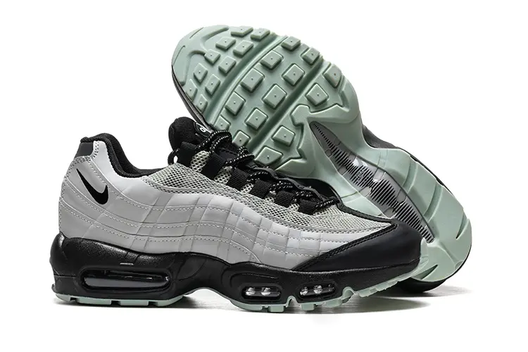 נעלי נייק NIKE AIR MAX 95 WHITE BLACK TURKIZ