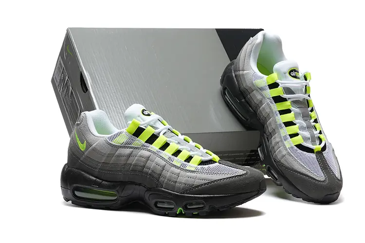 נעלי נייק NIKE AIR MAX 95 GRAY LEMON TURKIZ – תמונה 2