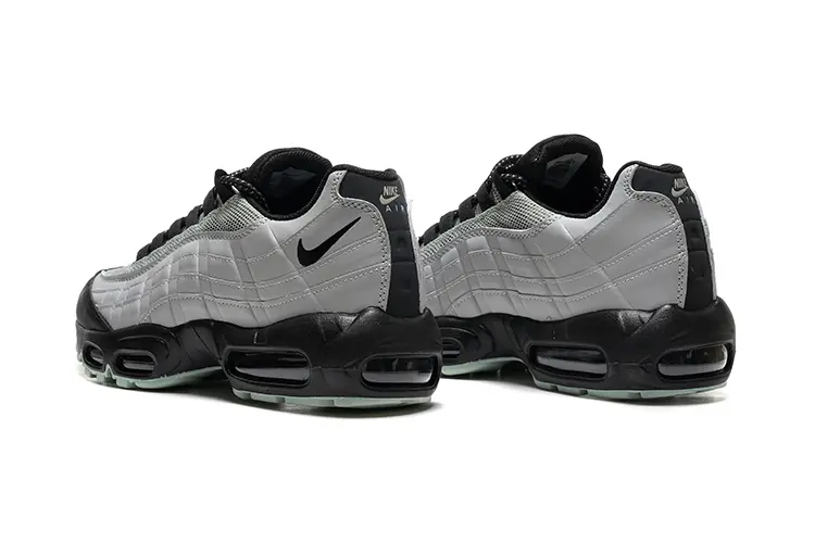 נעלי נייק NIKE AIR MAX 95 WHITE BLACK TURKIZ – תמונה 3