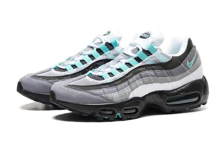 נעלי נייק NIKE AIR MAX 95 GRAY BLACK TURKIZ – תמונה 4