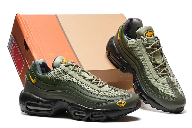 נעלי נייק NIKE AIR MAX 95 GREEN BLACK TURKIZ – תמונה 5