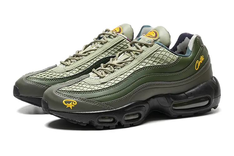 נעלי נייק NIKE AIR MAX 95 GREEN BLACK TURKIZ – תמונה 4