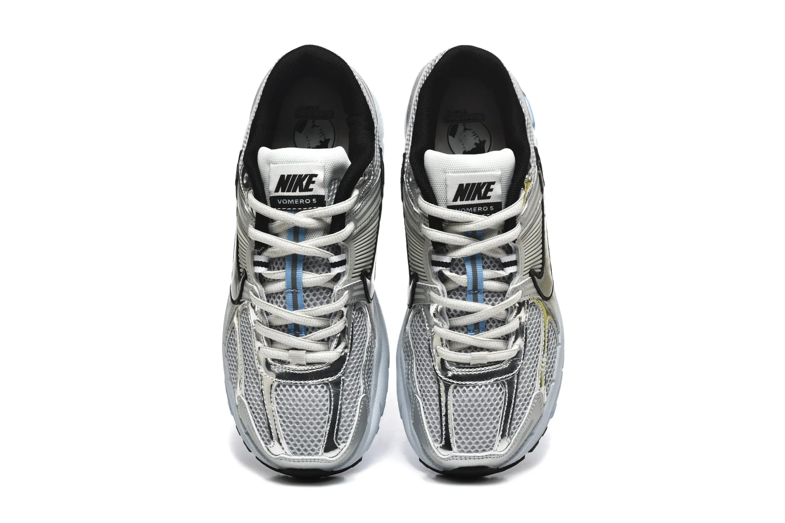 נעלי נייק-Nike Air Zoom Vomero 5 Silver and ice blue – תמונה 4