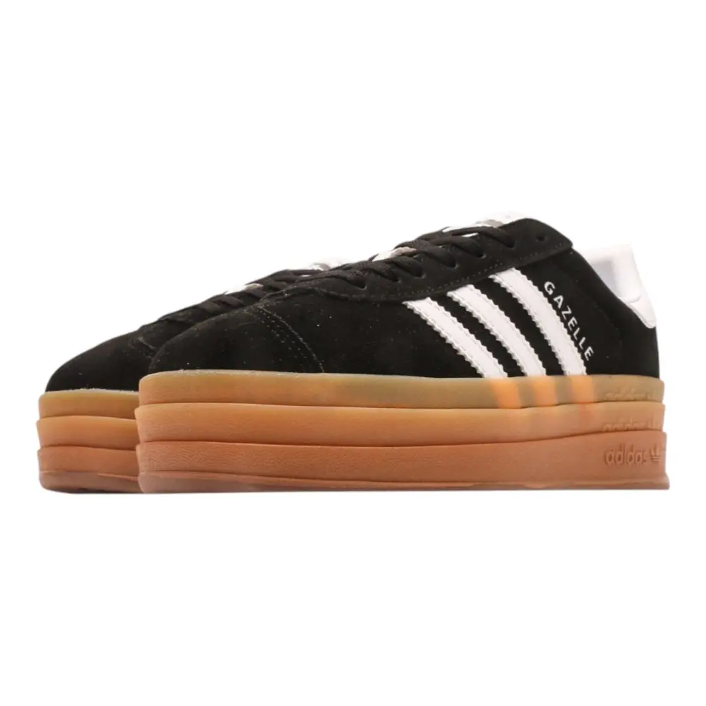 אדידס גאזל- ADIDAS GAZELLE BOLD SHOES Black White – תמונה 3