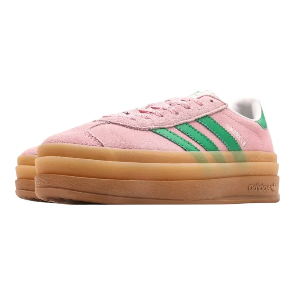 אדידס גאזל- ADIDAS GAZELLE BOLD SHOES Pink Green – תמונה 4