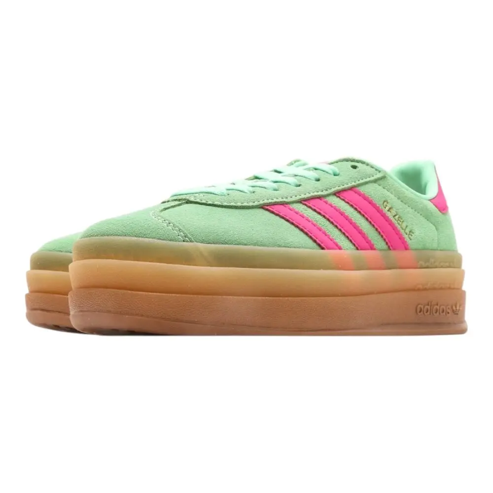 אדידס גאזל- ADIDAS GAZELLE BOLD SHOES Green Pink – תמונה 3
