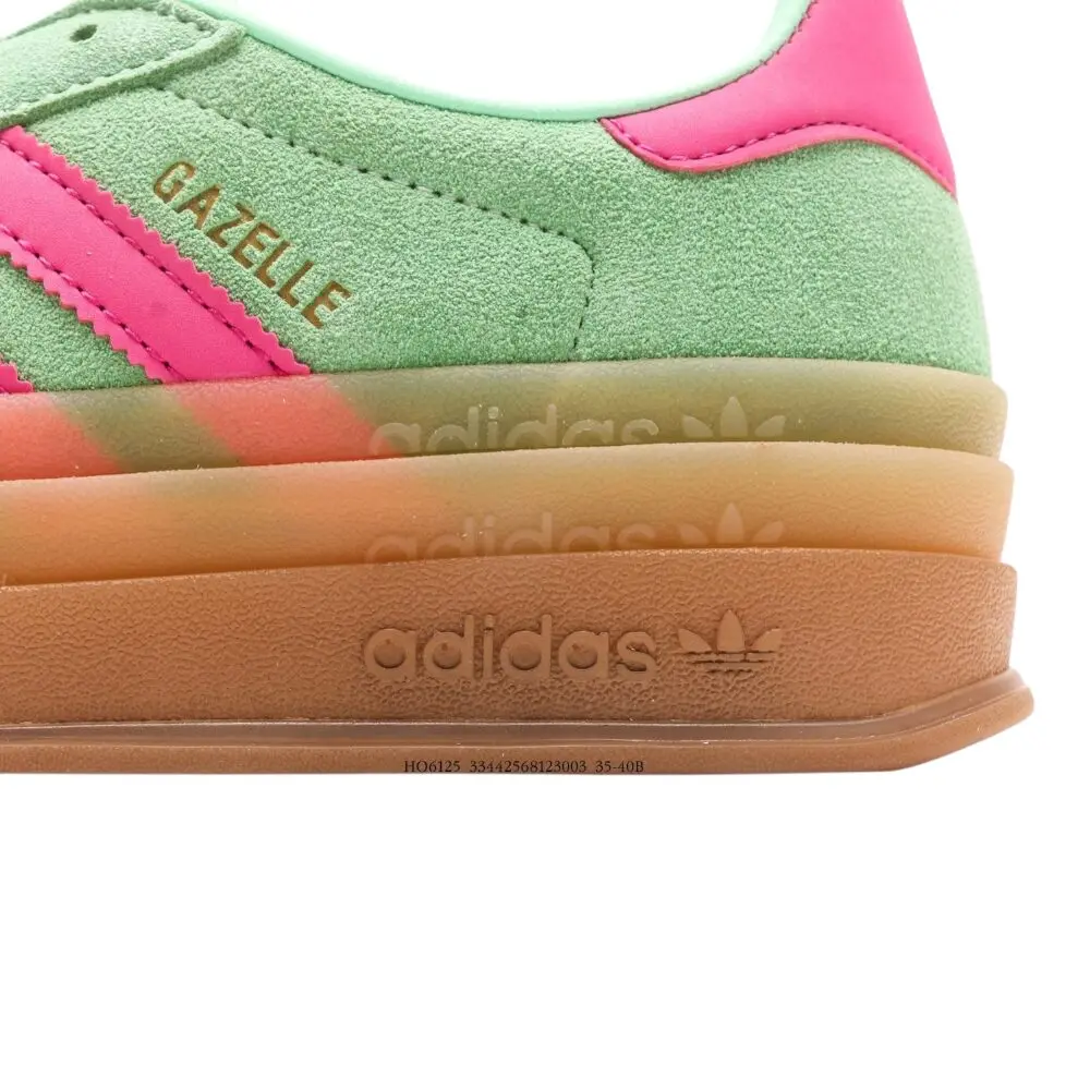 אדידס גאזל- ADIDAS GAZELLE BOLD SHOES Green Pink – תמונה 9