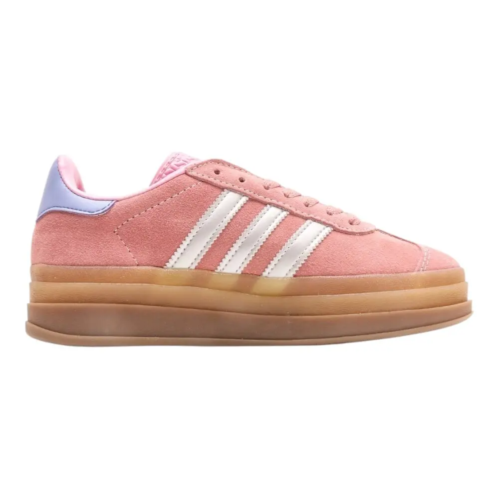 אדידס גאזל- ADIDAS GAZELLE BOLD SHOES Pink White – תמונה 2