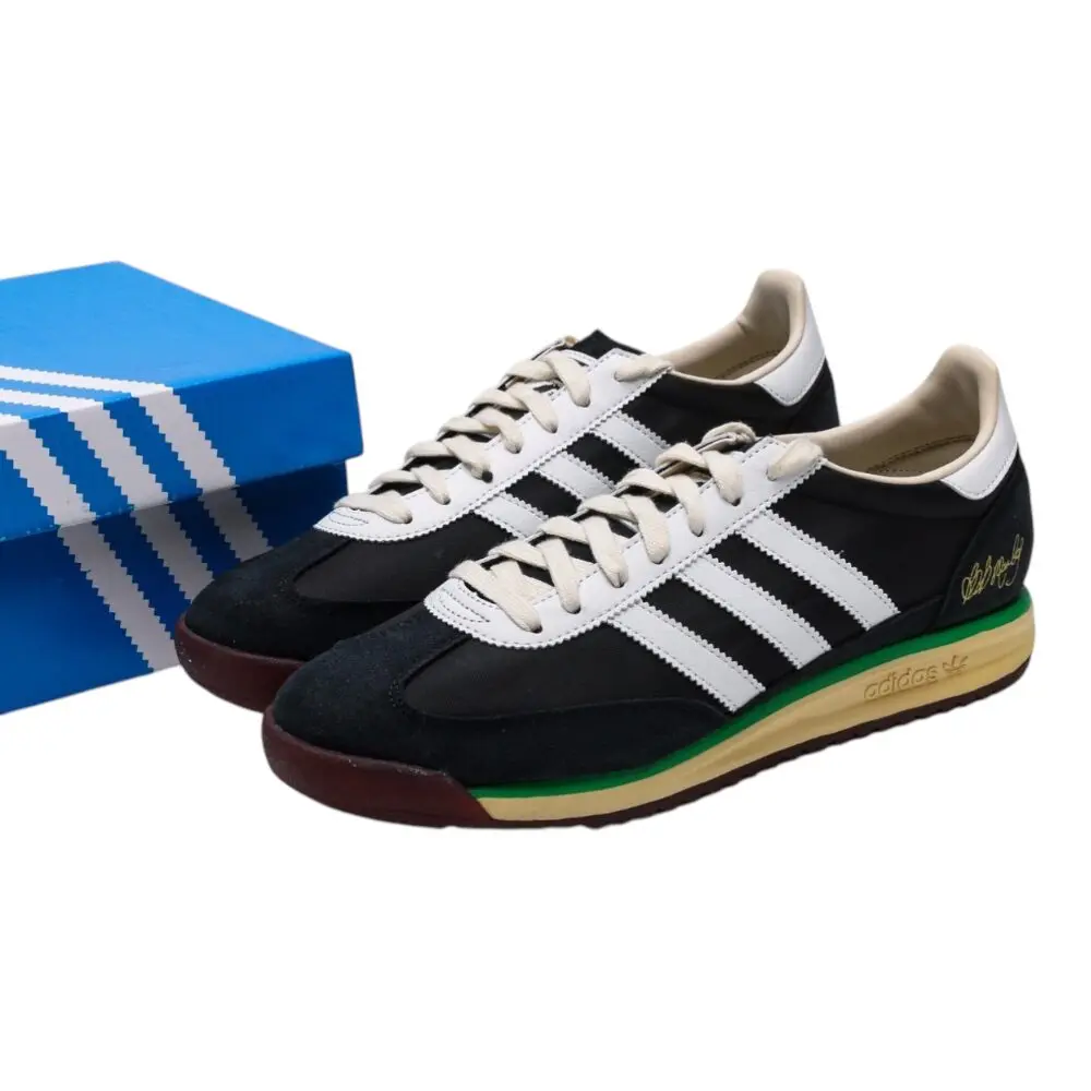 נעלי אדידס-Adidas SL 72 Black White soft – תמונה 4