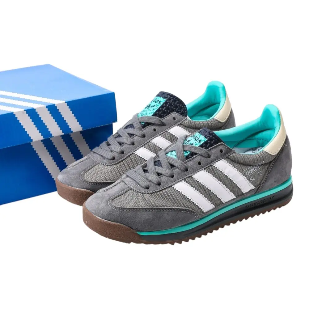 נעלי אדידס-Adidas SL 72 Gray White soft – תמונה 8