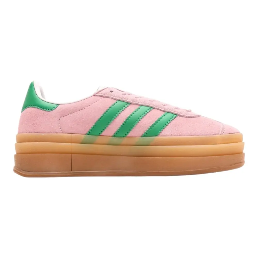 אדידס גאזל- ADIDAS GAZELLE BOLD SHOES Pink Green – תמונה 2