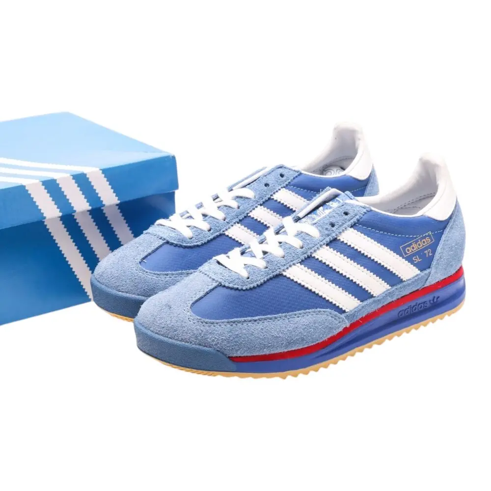 נעלי אדידס-Adidas SL 72 Blue White soft – תמונה 8