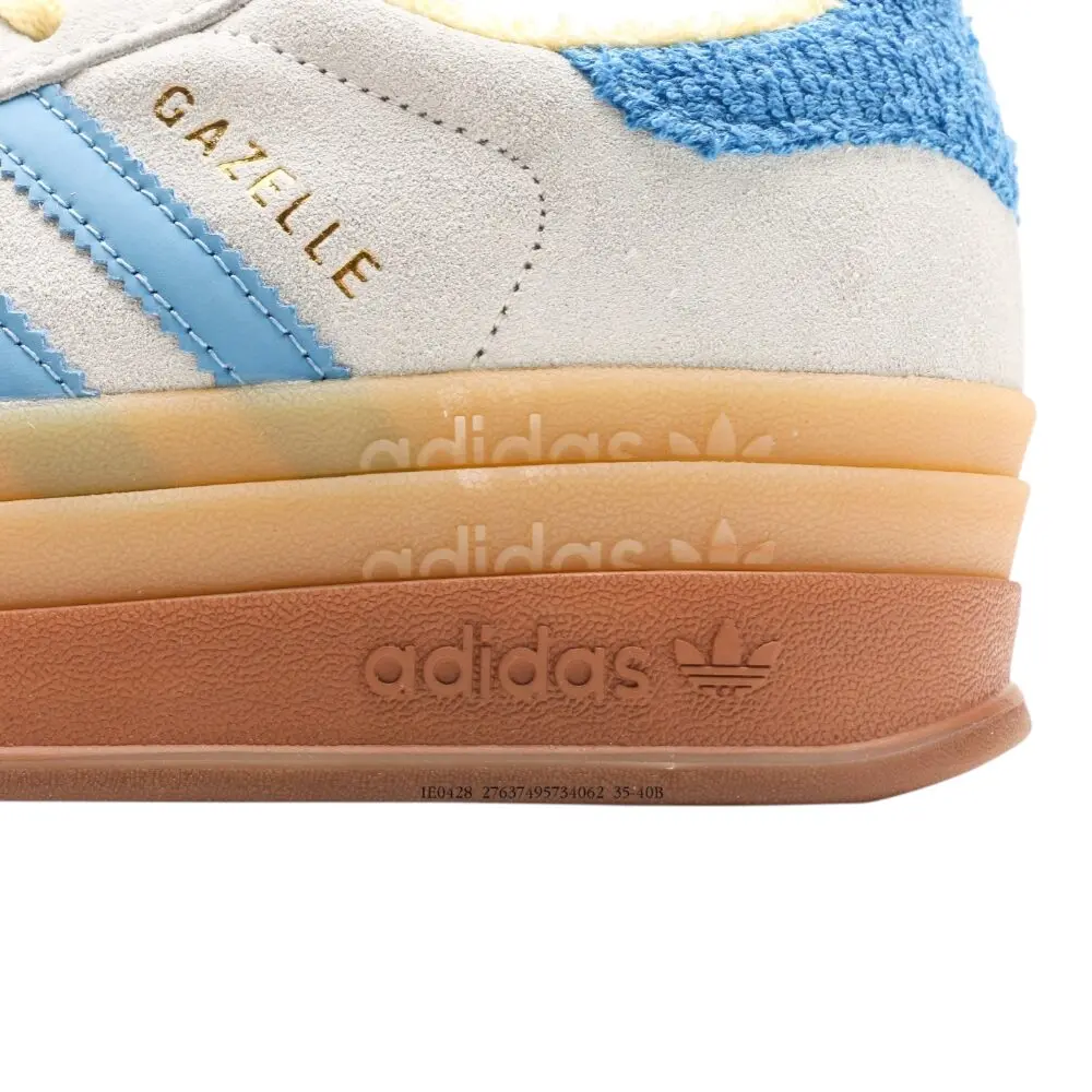 אדידס גאזל- ADIDAS GAZELLE BOLD SHOES Cream Blue – תמונה 9