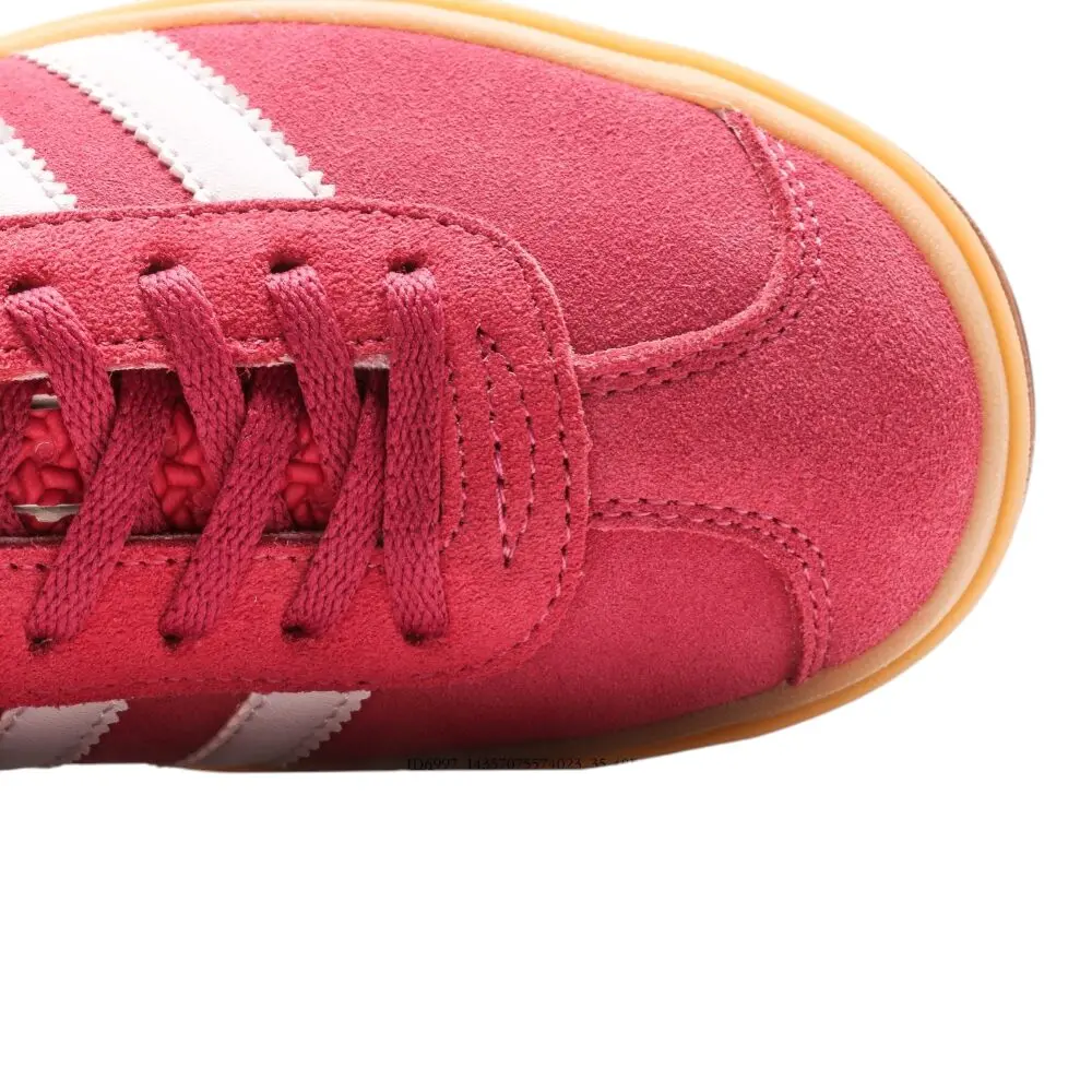 אדידס גאזל- ADIDAS GAZELLE BOLD SHOES White Red – תמונה 8