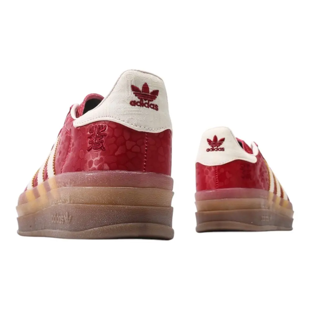 אדידס גאזל- ADIDAS GAZELLE BOLD SHOES Red White – תמונה 7