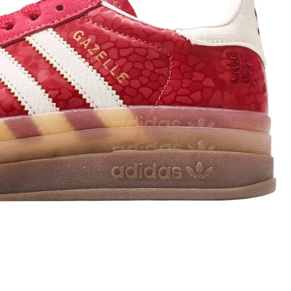 אדידס גאזל- ADIDAS GAZELLE BOLD SHOES Red White – תמונה 8