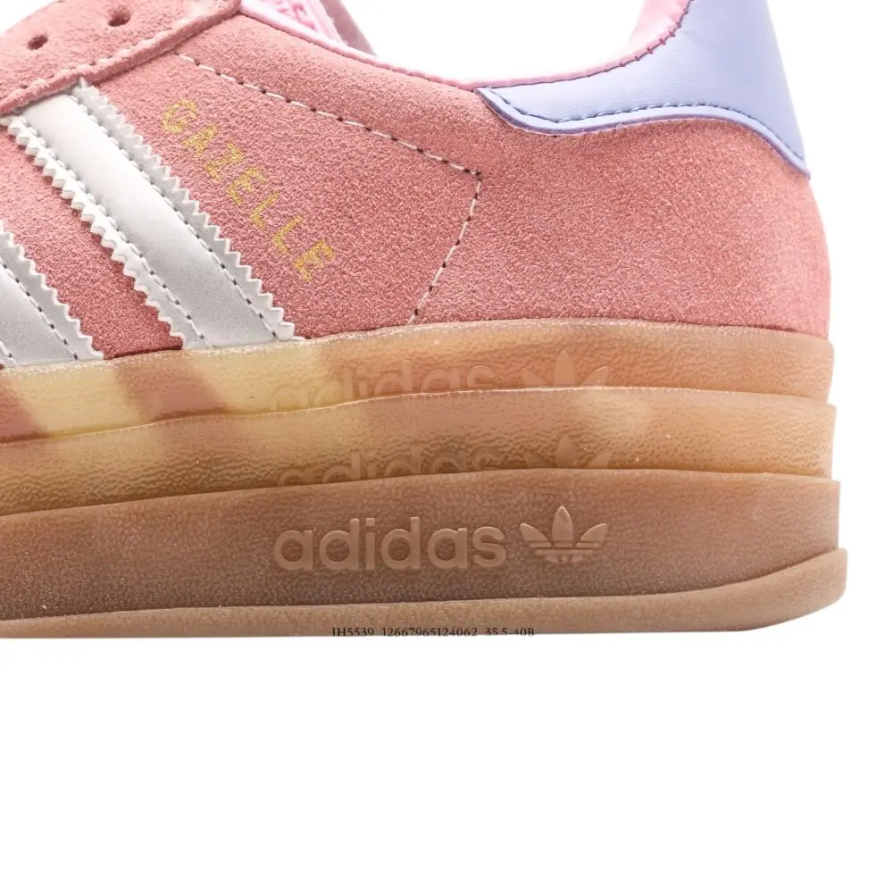 אדידס גאזל- ADIDAS GAZELLE BOLD SHOES Pink White – תמונה 8